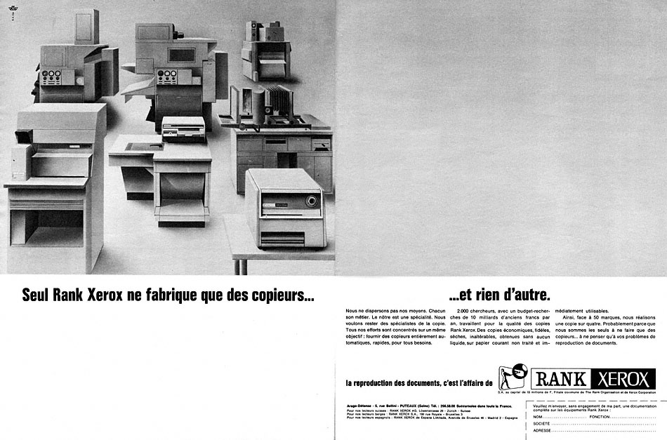 Advert Rank Xerox 1965