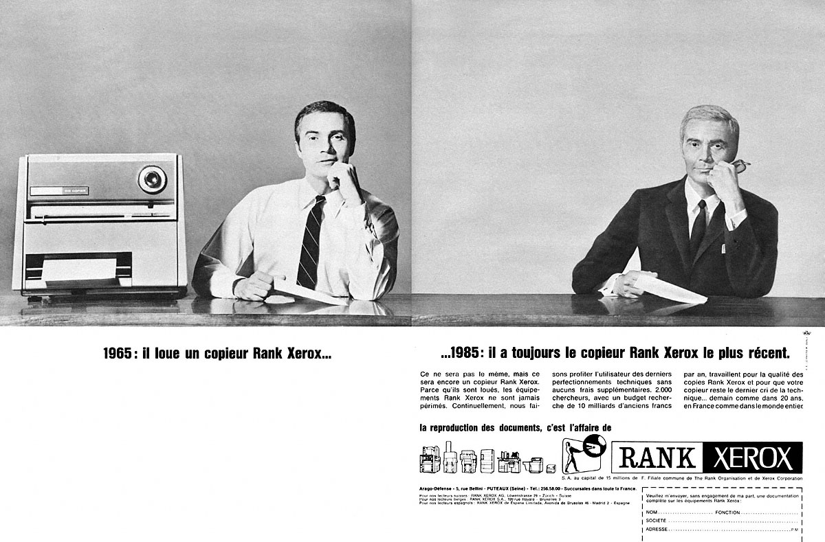 Advert Rank Xerox 1965