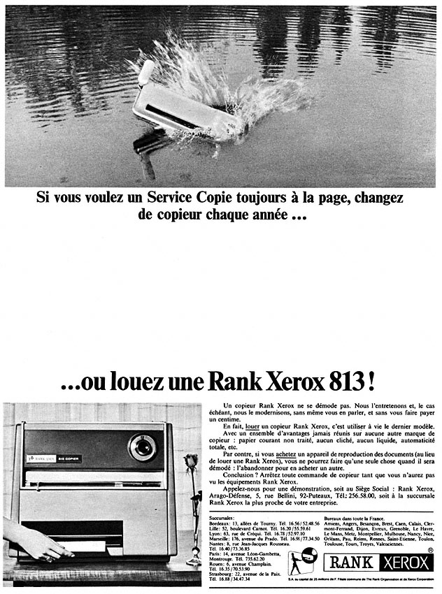 Advert Rank Xerox 1966