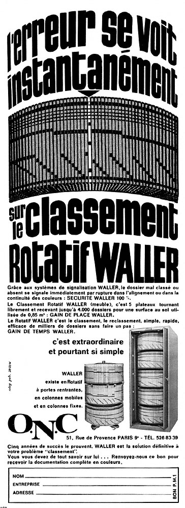 Advert Waller 1968