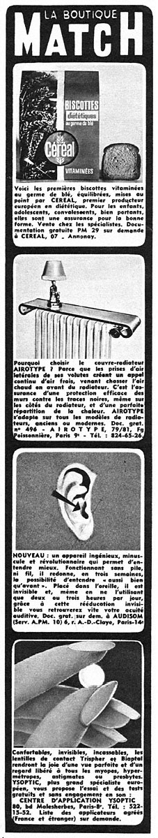 Advert Boutique Match 1969