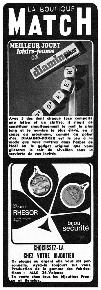 Advert Boutique Match 1969