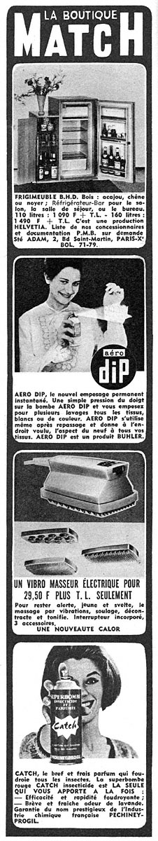 Advert Boutique Match 1963