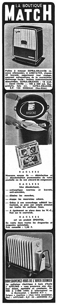 Advert Boutique Match 1963