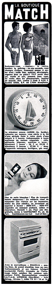 Advert Boutique Match 1964