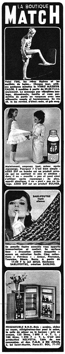 Advert Boutique Match 1964