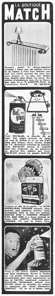 Advert Boutique Match 1965