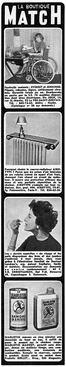 Advert Boutique Match 1968