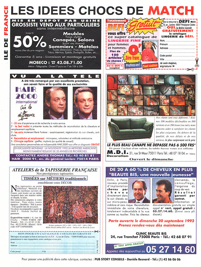 Advert IdeesChoc 1992