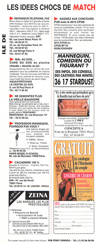 Advert IdeesChoc 1992
