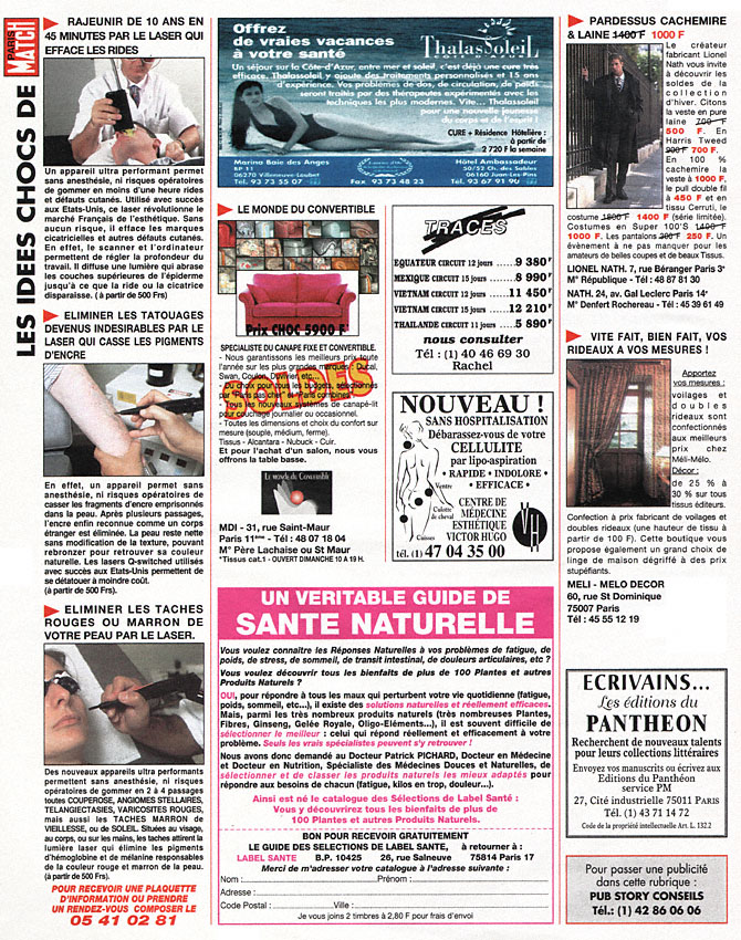 Advert IdeesChoc 1996