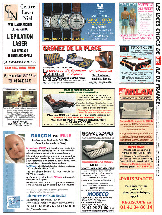 Advert IdeesChoc 1999