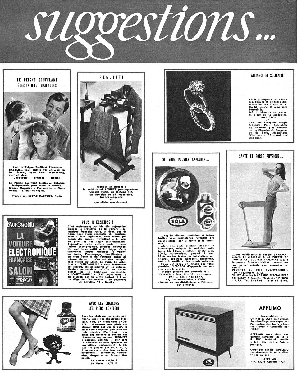 Advert Suggestions 1968
