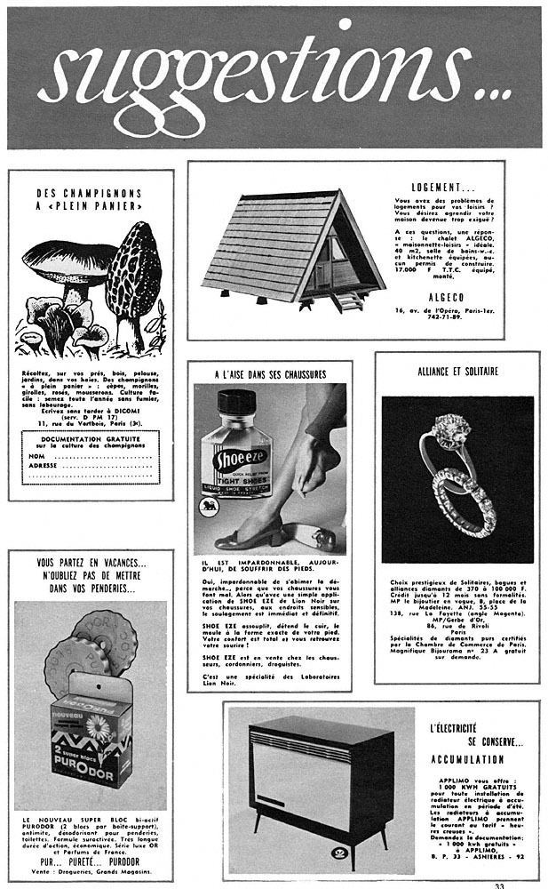 Advert Suggestions 1969
