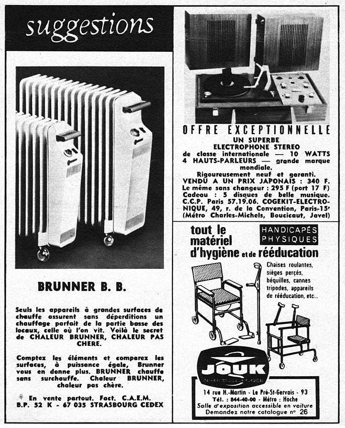 Advert Suggestions 1972