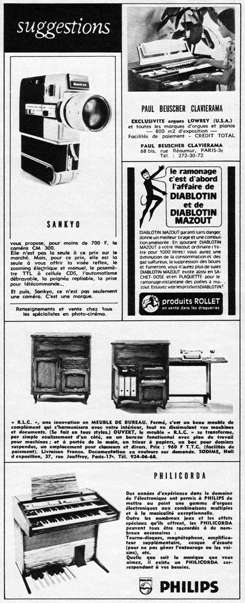 Advert Suggestions 1972