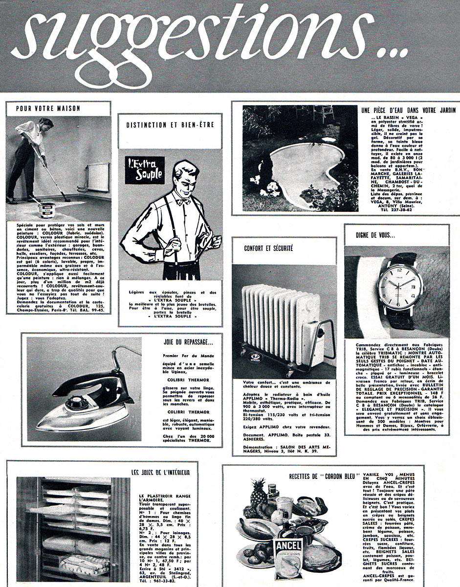 Advert Suggestions 1964