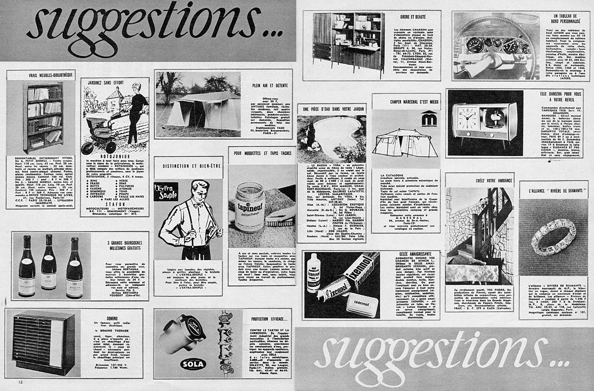 Advert Suggestions 1965