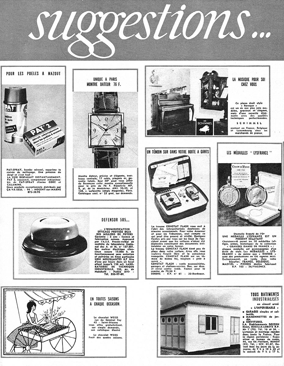 Advert Suggestions 1966