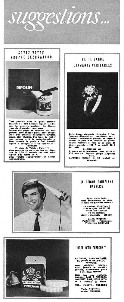 Advert Suggestions 1968