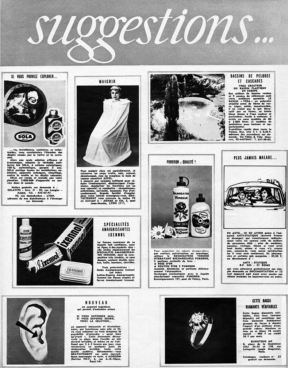 Advert Suggestions 1968