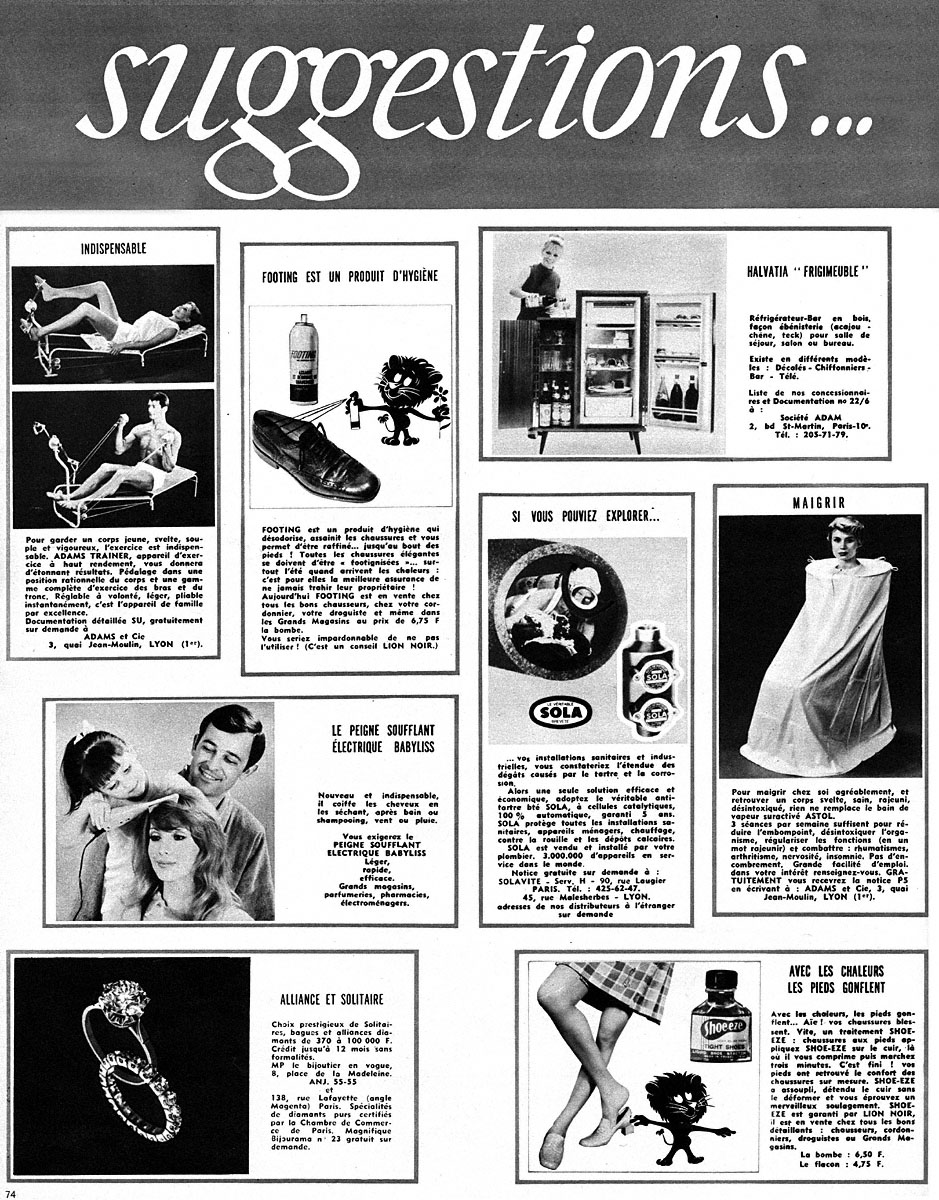Advert Suggestions 1968