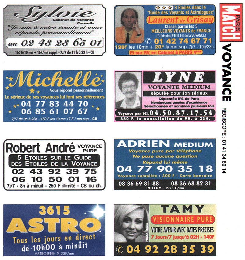 Advert Voyance 1999