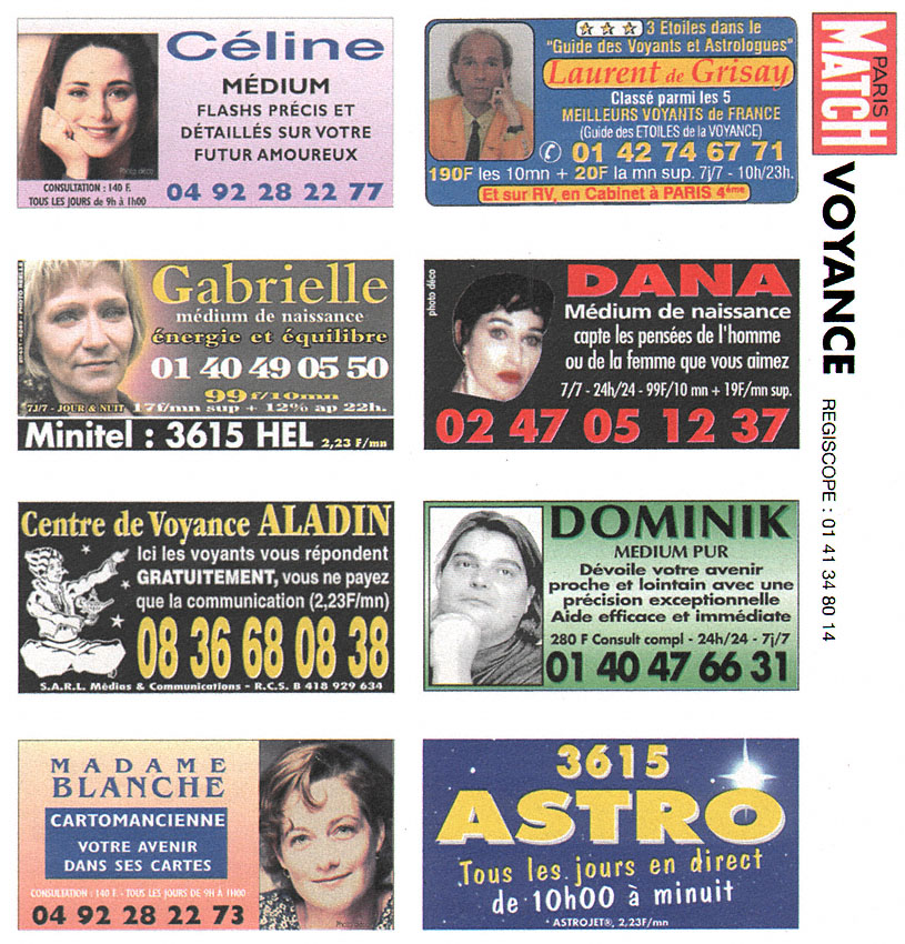 Advert Voyance 2000