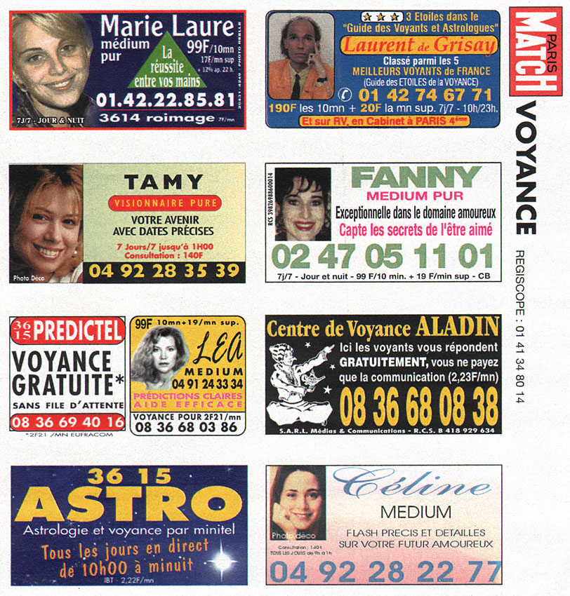 Advert Voyance 2000