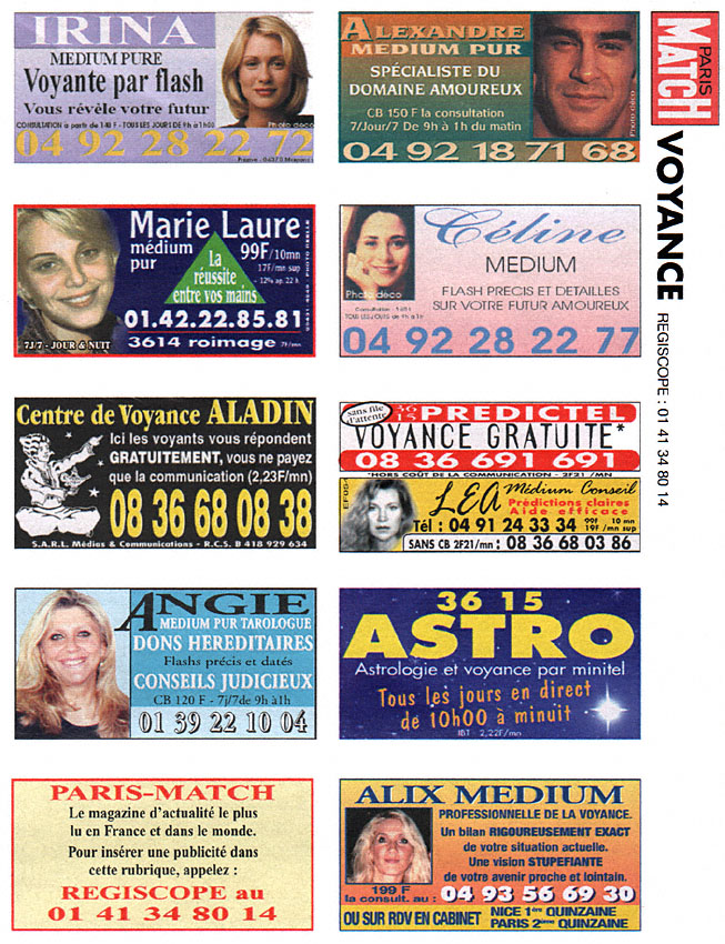 Advert Voyance 2000