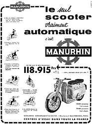 Advert Manhurin 1958