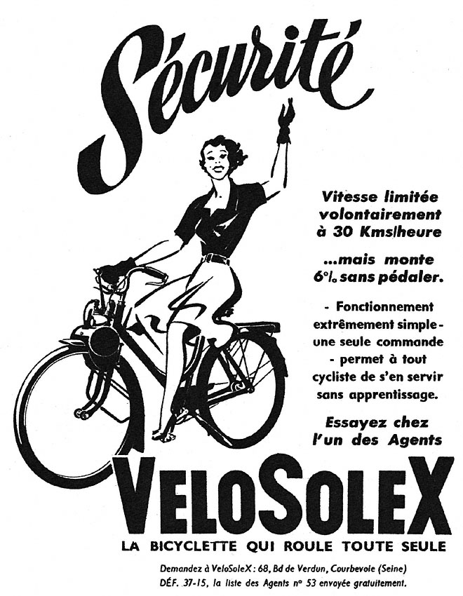 Advert Solex 1951