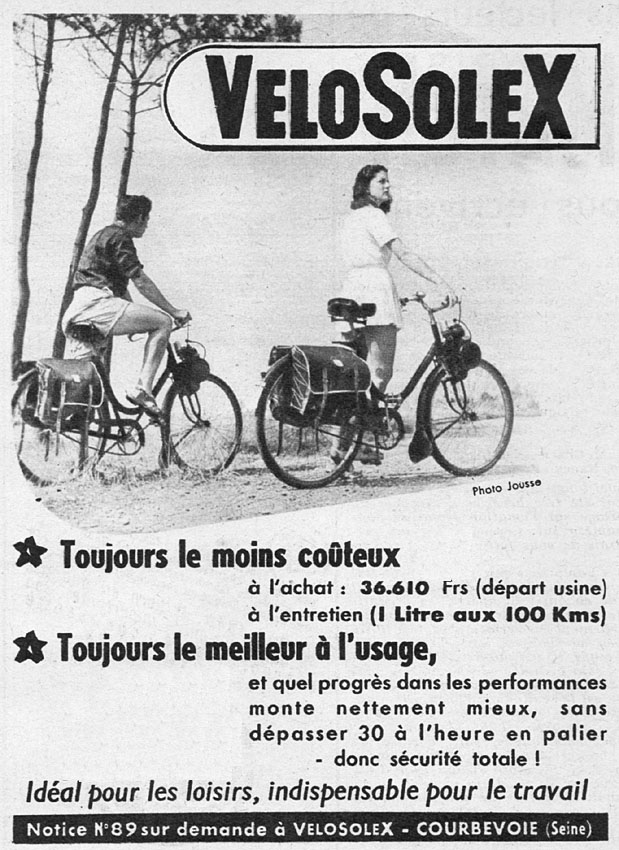 Advert Solex 1952