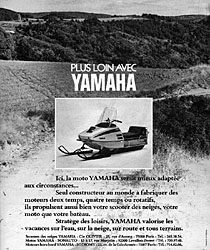 Advert Yamaha 1973
