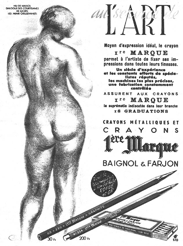 Advert Baignol & Farjon 1950