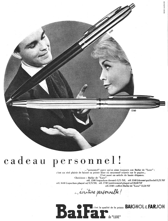 Advert Baignol & Farjon 1960
