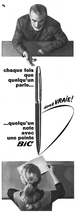 Advert Bic 1957