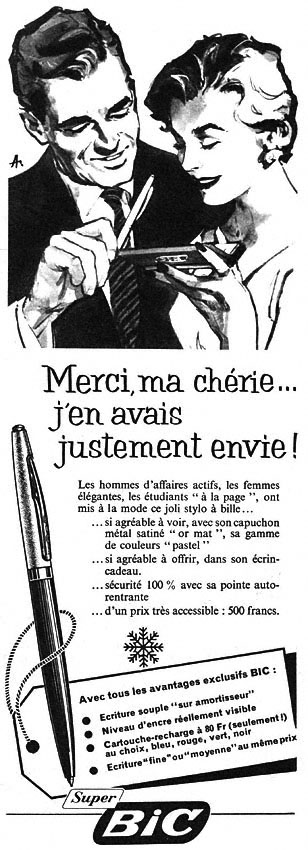 Advert Bic 1958