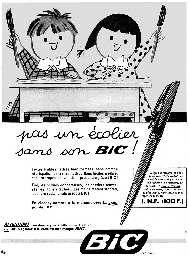 Advert Bic 1959