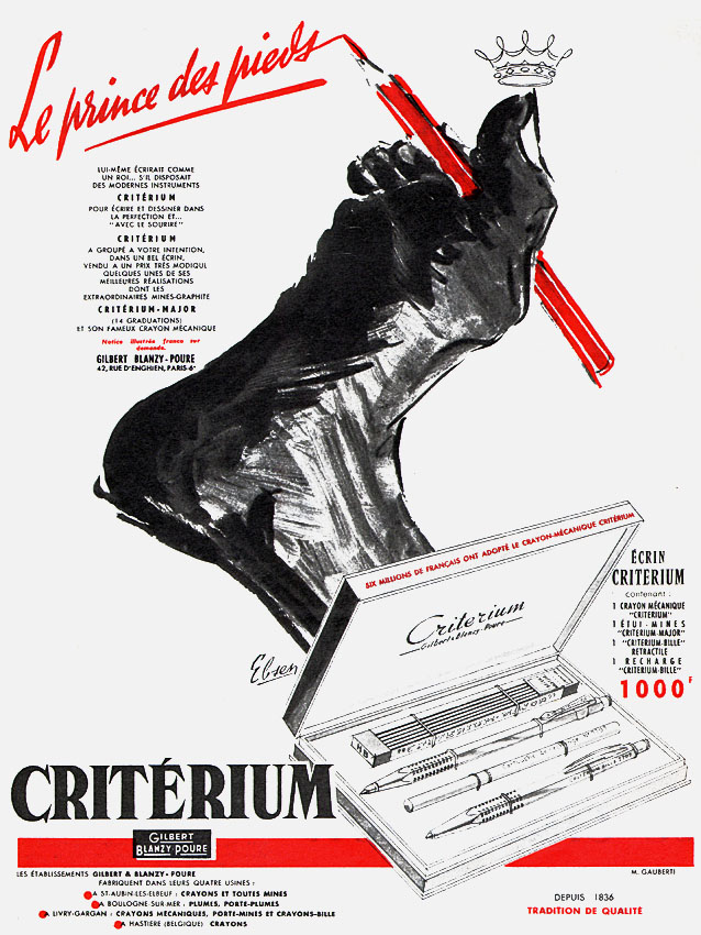 Advert Criterium 1957