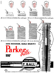 Advert Parker 1959