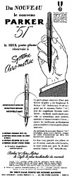 Advert Parker 1950