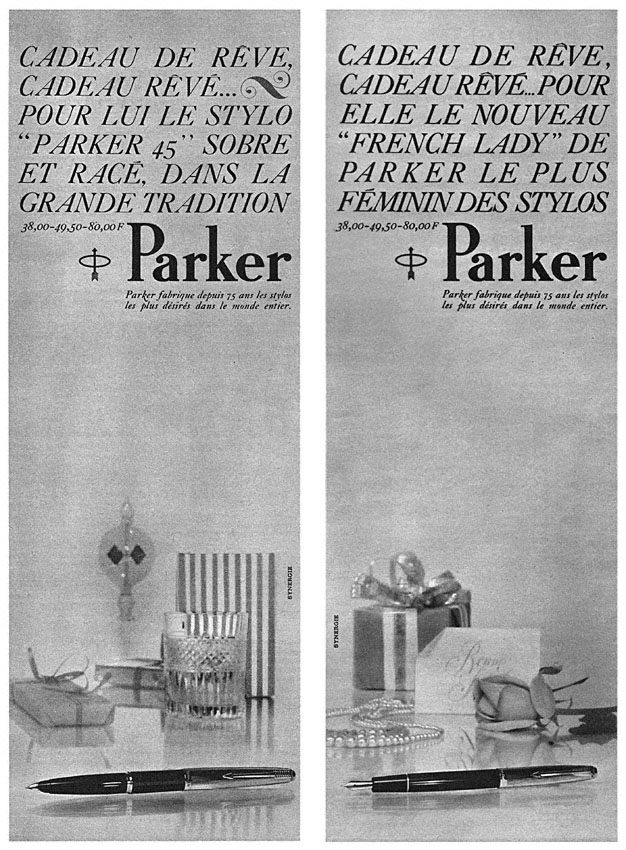 Advert Parker 1964