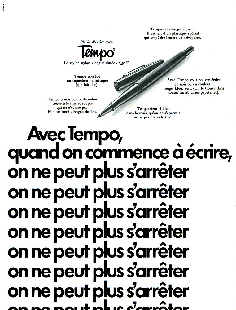 Advert Tempo 1970