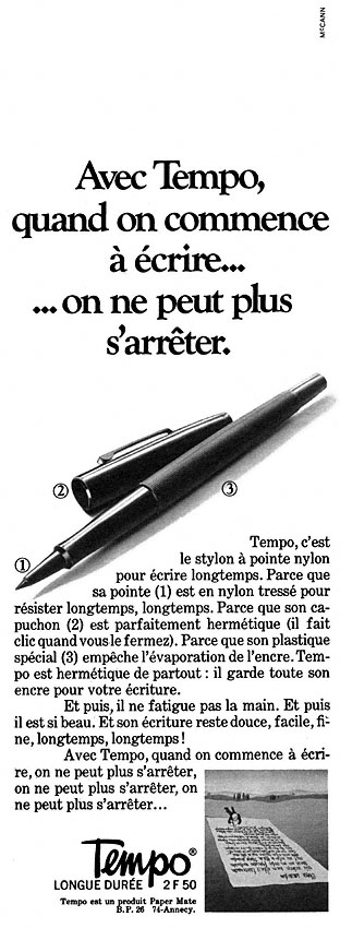 Advert Tempo 1971