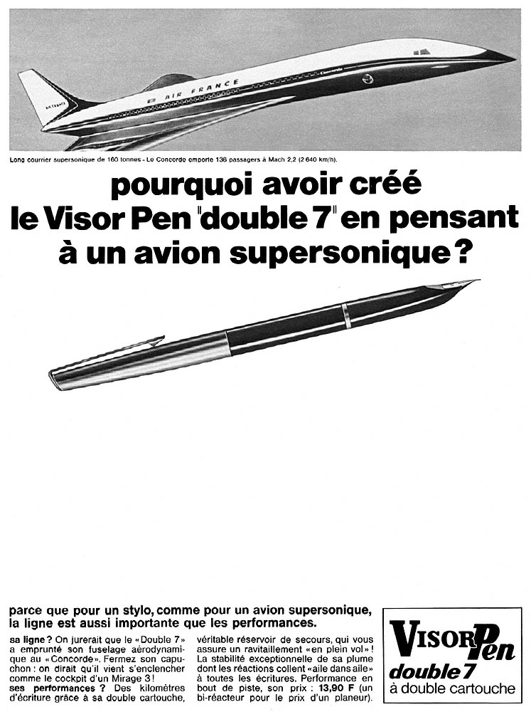 Advert Visor Pen 1968