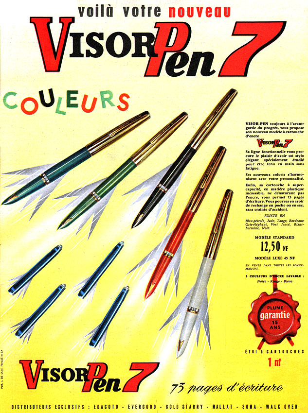 Advert Visor Pen 1960