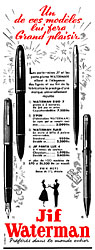 Advert Waterman 1953