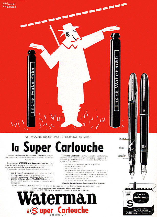 Advert Waterman 1954