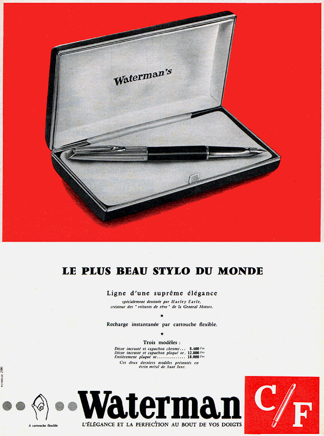 Advert Waterman 1958